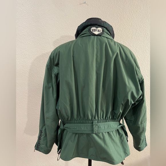 Bogner green ski jacket vintage belted - Picture 5 of 15